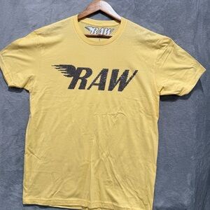 RAW own the now Men’s Yellow Large T-Shirt